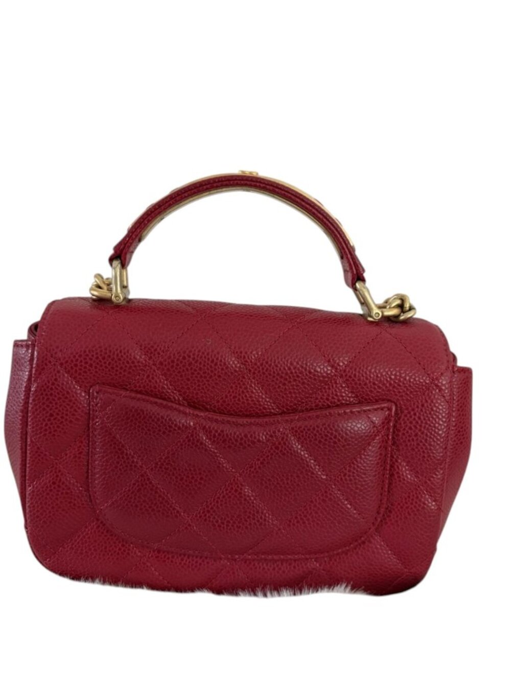 9292927CQ (S6) Chanel Crossbody Bag Red Caviar Skin - Picture 2 of 11